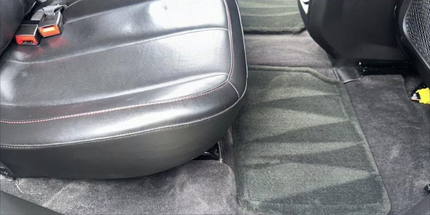 After interior detailing — Pet hair removal — rear seats & floor