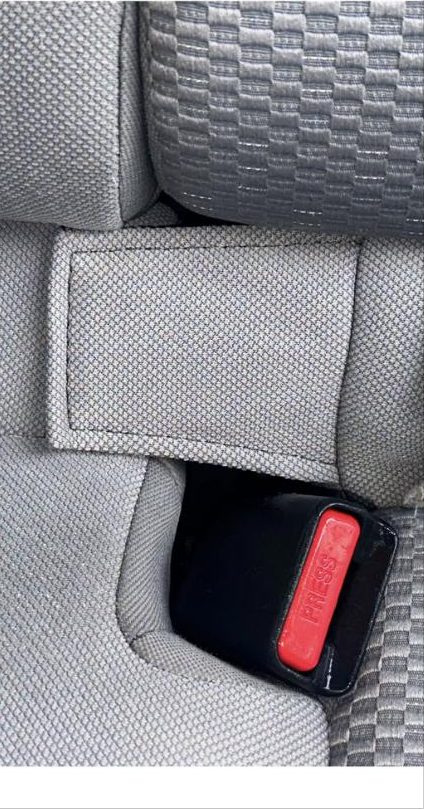 After interior detailing — Seat & buckle — stain removal